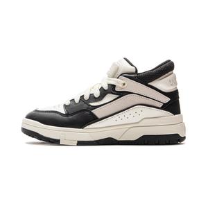 LINING Кроссовки для скейтбординга Only Us MID FLEECE, термостойкие, нескользящие и износостойкие, среднего размера, женские, черно-белые