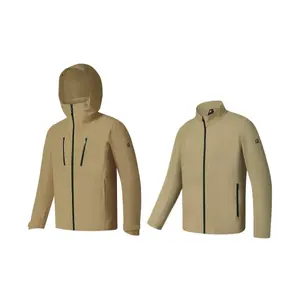 FILA Исследователь ветровка мужская земляная пшеничная хаки, Earth Wheat Khaki