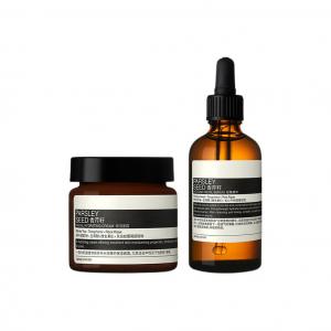 Набор для ухода за кожей лица YISUO с интенсивными сыворотками и кремом для лица с экстрактом петрушки, увлажняющий и питательный, 60 мл + 60 мл Aesop, two-piece set: parsley seed intensive serum 60ml+parsley seed moisturizing cream 60ml