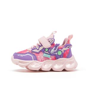 SNOOPY Детские кроссовки Rebound с противоскользящей амортизацией, розовые/фиолетовые