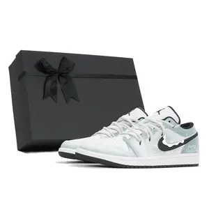 Air 1 Износостойкие Низкие Винтажные Баскетбольные Кроссовки Мужские Светло-Голубые Jordan