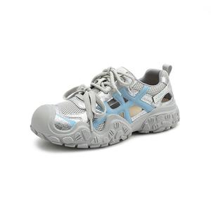 UBZ Женские низкие повседневные туфли серо-голубые, цвет Gray Blue