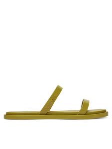 Мюли Double Bar Slide - Jelly HW0HW02417 Calvin Klein, зеленый