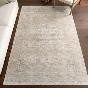 Ковер Gwynne Medallion Fringe Area Rug nuLOOM, 81x244 см, светло-бежевый