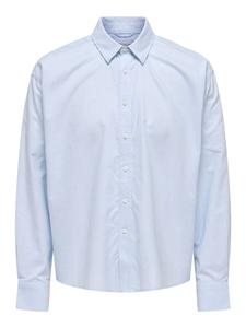 Удобная рубашка на пуговицах Only & Sons ONSALVARO, светло-синий