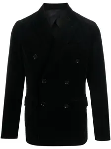 Двубортный пиджак с заостренными лацканами ASPESI, черный