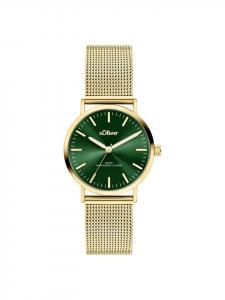 s.Oliver Часы Classic Mesh Small в золотом цвете