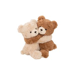 Магнитная плюшевая игрушка обнимающиеся животные высота 25см MIC RABBIT