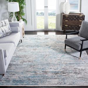 Ковер SAFAVIEH, 305 x 427 см,  коллекции Shivan синий/серый SHV720F современный абстрактный без ворса для гостиной спальни