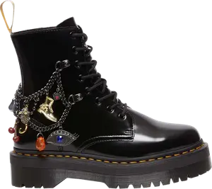 Кроссовки Marc Jacobs x Wmns Jadon Smooth Leather Platform Boot 'Black', черный