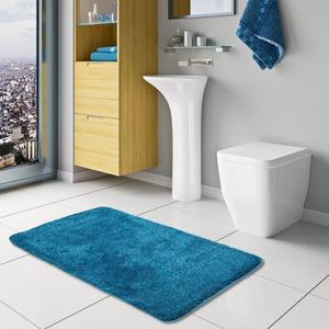 Коврик для ванной Pacific Chillout Blue Mix, 5 размеров, размер: 55x55 см Коврик для унитаза с вырезом, синий