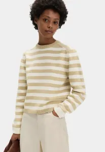 Укороченный джемпер в яркую полоску Marks & Spencer, Vanilla