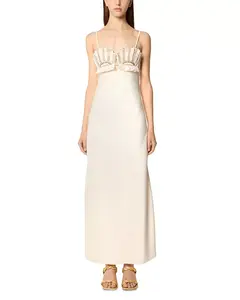 Роскошное платье с королевской отделкой Tressé, белый