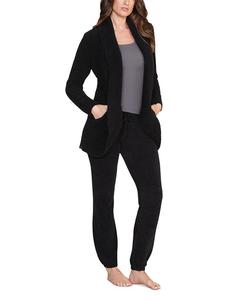 Кардиган-шаль CozyChic из синели BAREFOOT DREAMS, черный