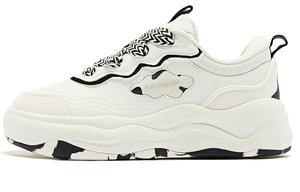 Кроссовки QIAODAN Skateboarding Shoes Women's Low-top White/Black, белый/черный