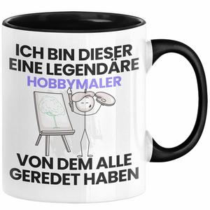 Подарочная кружка художника-любителя. Забавная идея подарка на день рождения для художника-любителя. Я — легендарный художник-хобби. Все говорили о кофейной кружке (черной) Trendation, черный