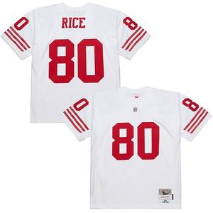 Мужская джерси jerry rice white san francisco 49ers 1994 legacy replica Mitchell & Ness