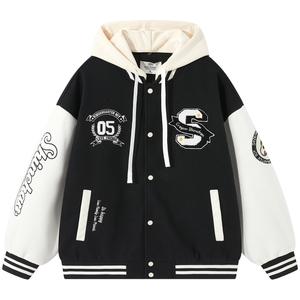 Бейсбольная куртка Unisex Crayon Shinchan, черная (в комплекте с брюками)