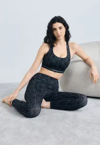 Леггинсы icon sport с принтом, длина 7/8, чулки. Calvin Klein Underwear, Black