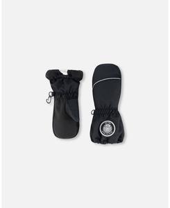 Детские зимние варежки унисекс, черные - для малышей и детей Deux par Deux, Black