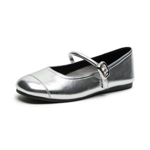 DAPHNE Серебряные балетки Мэри Джейн, цвет Silver