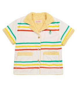 Куртка-рубашка из китового хлопка The Animals Observatory, White + Yellow