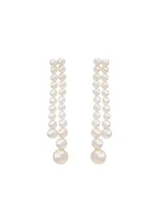 Серьги с жемчугом Rising Moon из 14-каратного желтого золота Sophie Bille Brahe, белый