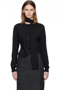 Lemaire Серый витой кардиган