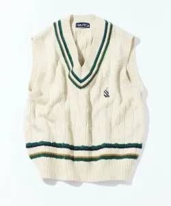 Вязаный жилет-кардиган в винтажном стиле, коллекция осень-зима 2025