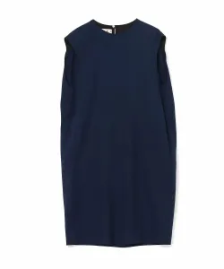 Платье-миди из тропической шерсти в виде кокона