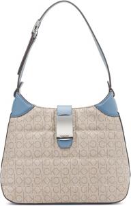 Сумка через плечо Calvin Klein Frankie, Almond/Taupe/Vintage Blue Quilted Grid