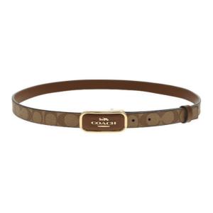 COACH Кожаный ремень женский хаки 2.5 см, Khaki