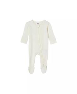 Комбинезон «все в одном» с застежкой-молнией Pointelle COTTON ON, белый