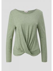 s.Oliver Лонгслив цвета 78W9_пихтовый зеленый