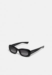 Солнцезащитные очки Alexander McQueen Sunglasses, Black/Grey/Black