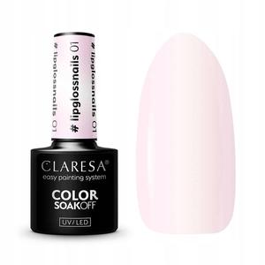 Claresa #lipglossnails 01 гибридный лак для ногтей