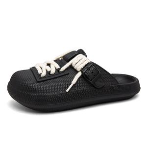 BTE Устойчивые к запаху износостойкие противоскользящие закрытые тапочки мужские тёмно-серые, цвет Dark Gray