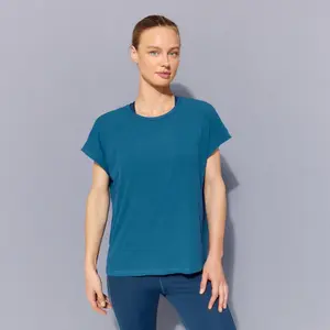 Женская тренировочная футболка из вискозного рибаны Boomerang, зеленый