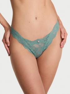 Кружевные бразильские трусики Dream Angels, lace arctic green