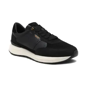 Кожаные кроссовки jace_runn_lmme Boss, черный