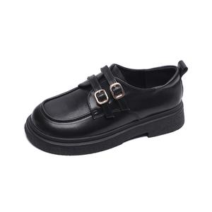 Лоферы женские QITUMAUL, Black[Platform Height Increasing 4Cm]