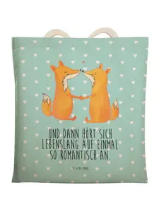 Шоппер Mr. & Mrs. Panda, цвет türkis pastell