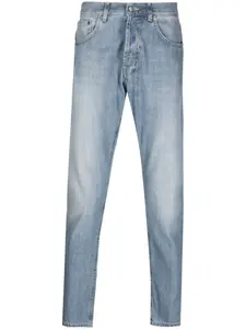 Зауженные джинсы с эффектом потертости DONDUP, синий