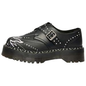 Dr.Martens Monk Quad Solar Flare повседневные кожаные туфли Unisex черные