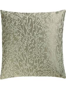 Erwin Müller Жаккардовая, хлопковая, тканая наволочка «Малага» салатового цвета