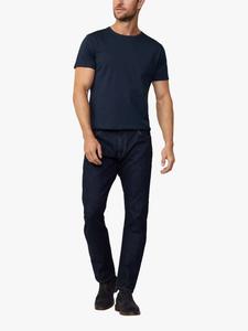 Футболка классического кроя из хлопка pima Hackett London, темно-синий