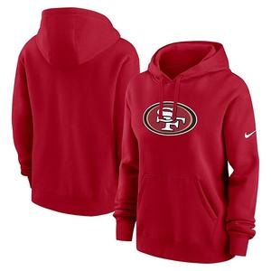 Женский красный худи с капюшоном San Francisco 49ers Club Fleece Nike