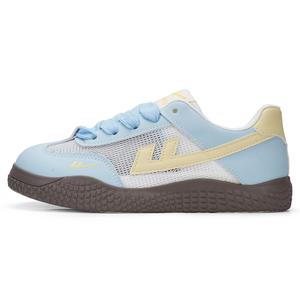 WARRIOR Женские повседневные туфли с низким верхом, устойчивые к истиранию, светло-голубые, бежево-желтые