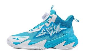 361°KIDS Амортизирующие, износостойкие низкие детские баскетбольные кроссовки Blue White для подростков