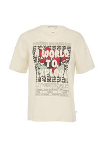 Футболка QS Shirt, экрю